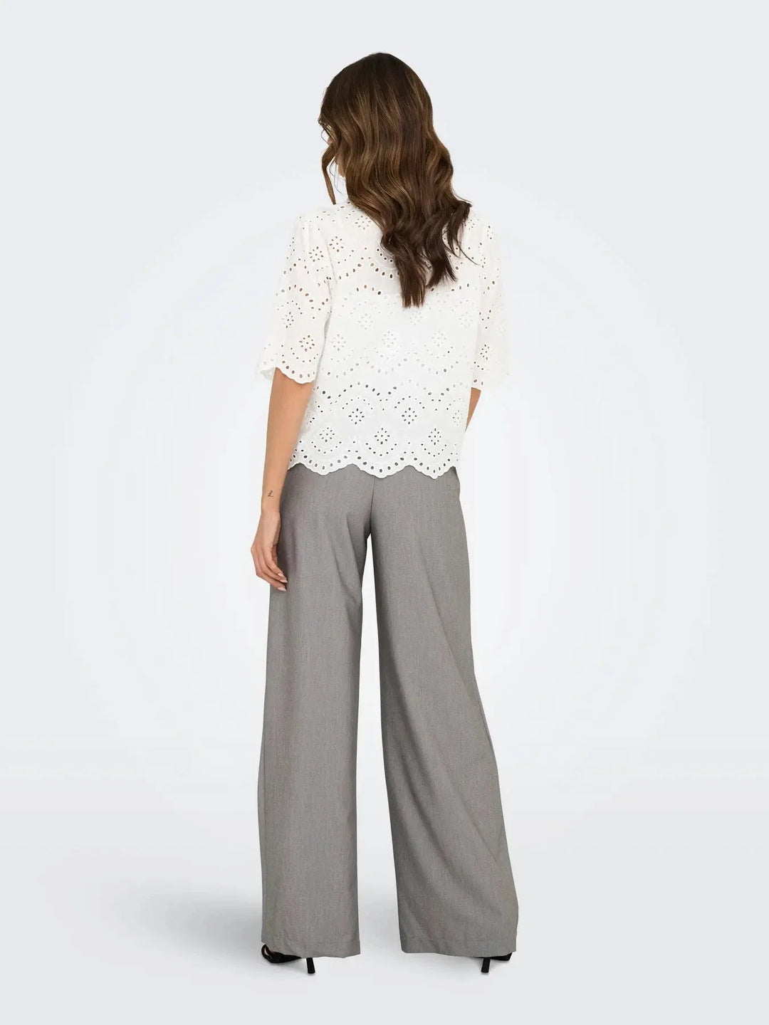 Only - Onlvalais S/S Shirt - 4783195 Cloud Dancer Skjorter 