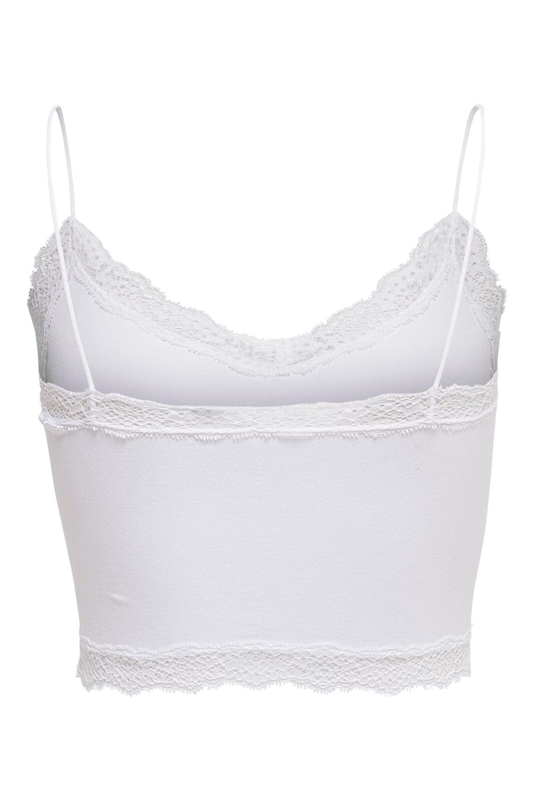 Only - Onlvicky Lace Seamless Cropped Top - 3262808 Bright White