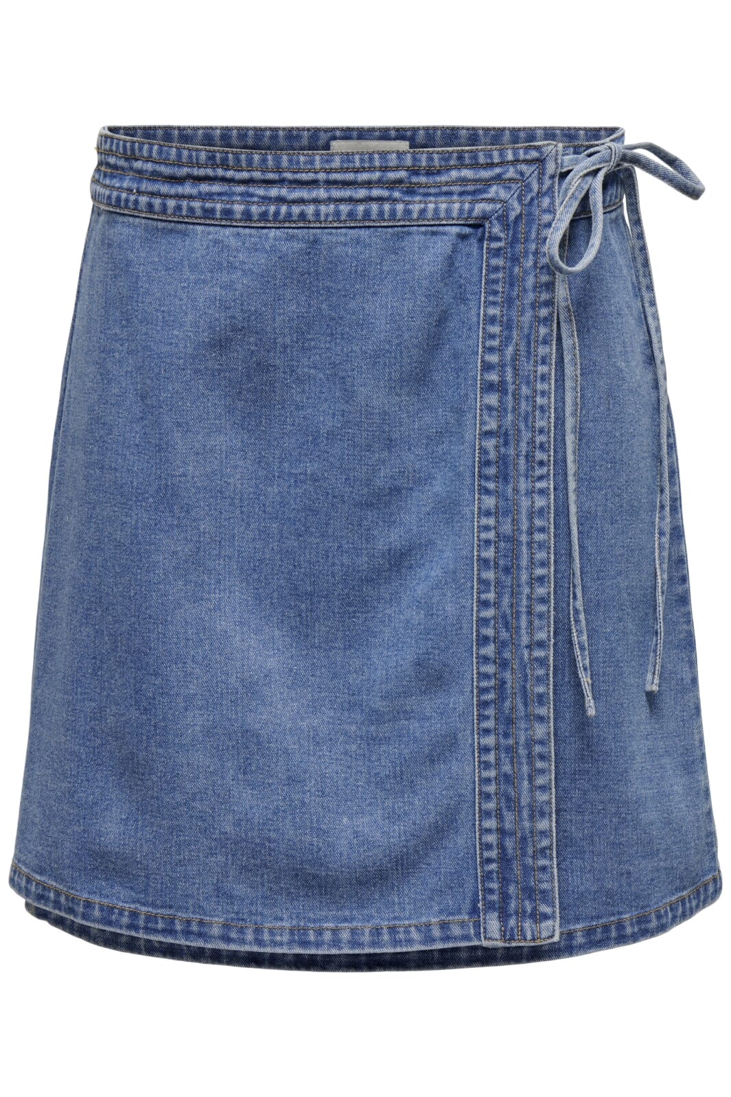 Only - Onlvilla Wrap Tie Skirt Gua - 4550180 Light Blue Denim