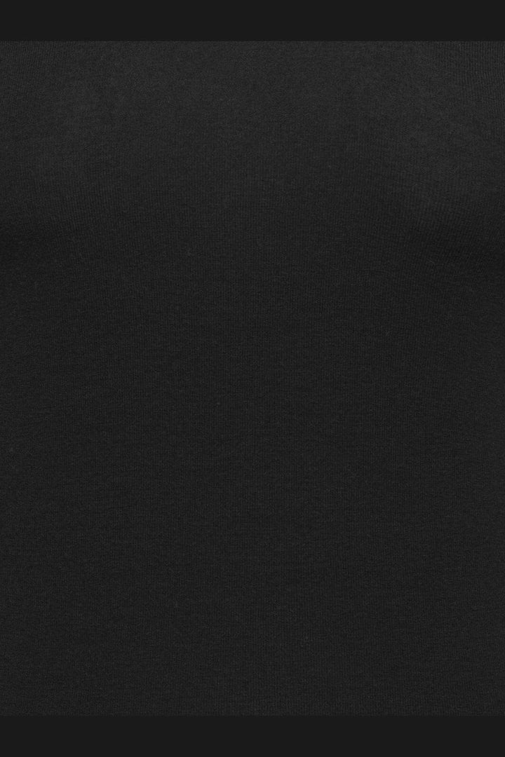 Only - Onlvirro L/S U-Neck Double Top - 5169838 Black Cloud Dancer