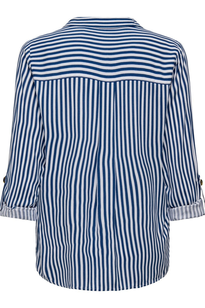 Only - Onlyasmin Shirt L/S - 4117155 Peacoat WHITE