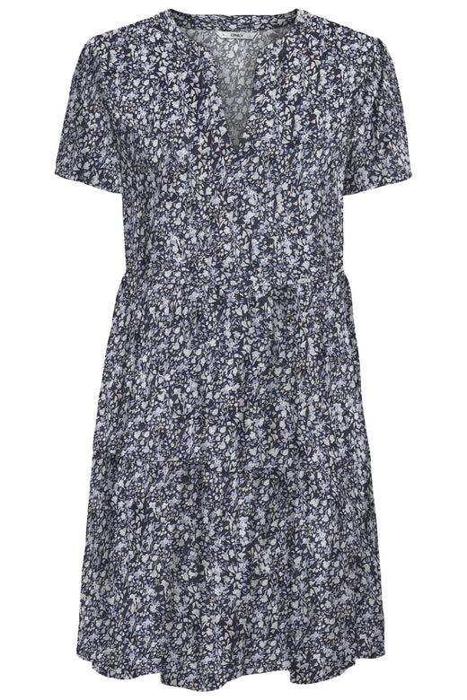 Only - Onlzally Life S/S Thea Dress 15262674 - 4800839 - Night Sky Sofia White Blue Ditsy