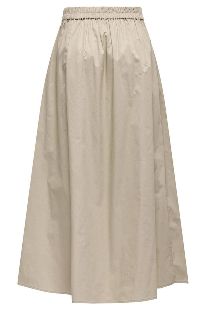 Only - Onlzora Long Pleat Skirt - 4713113 Oxford Tan
