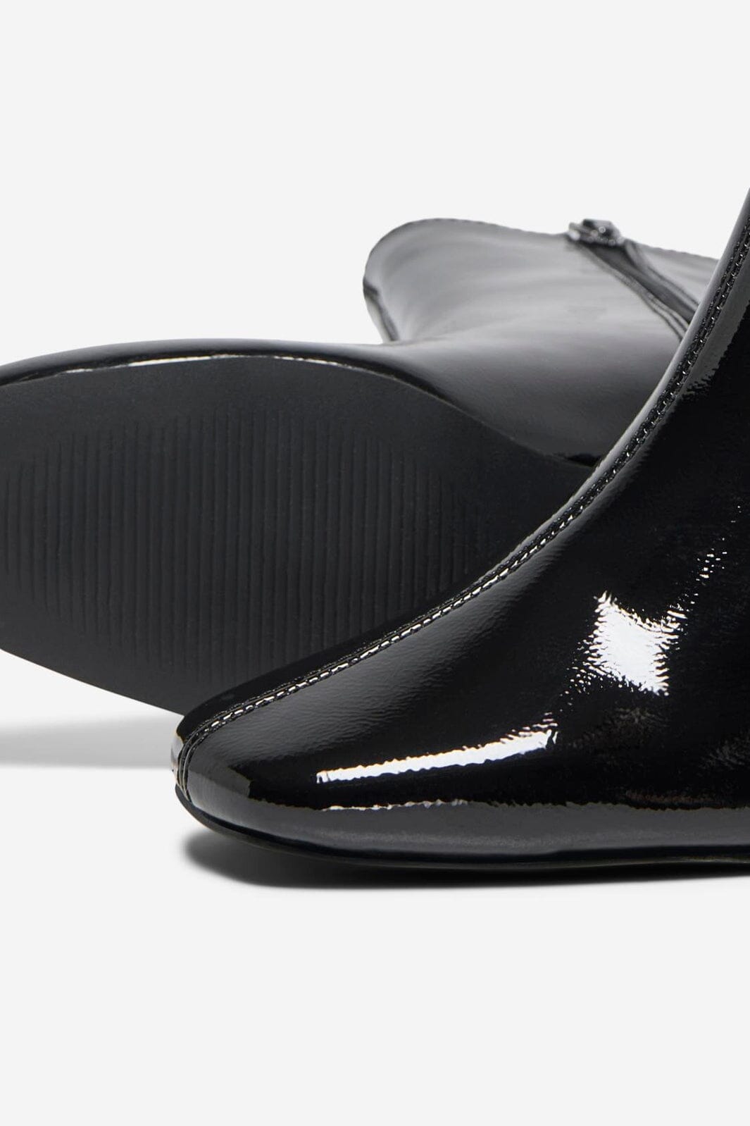 Only Shoes - Onlbrielle-1 Pu Heeled Boot - 4842706 Black Wrinkled Patent