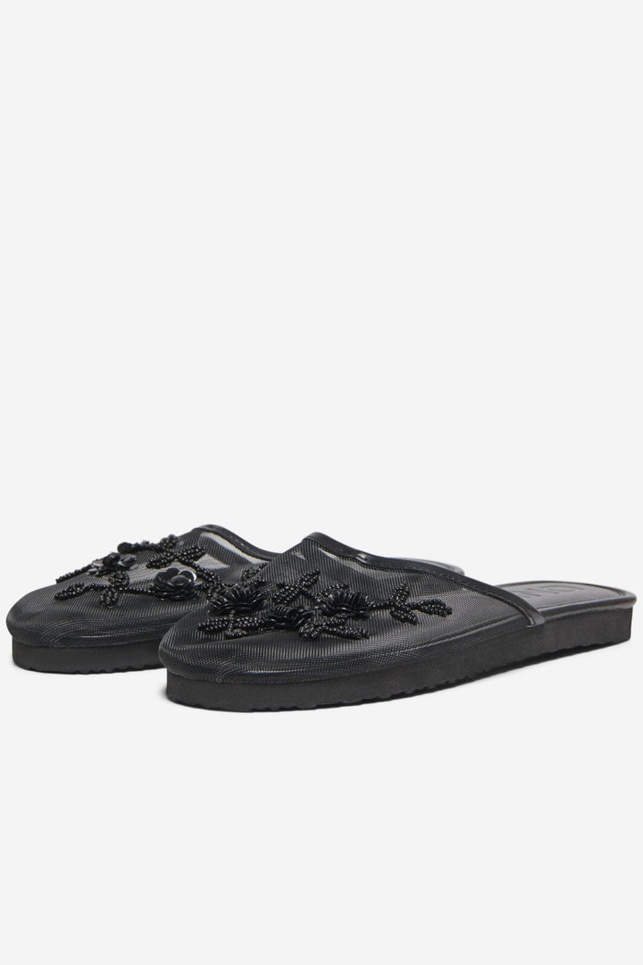 Only Shoes - Onlrio Mesh Bling Slipper - 4813580 Black