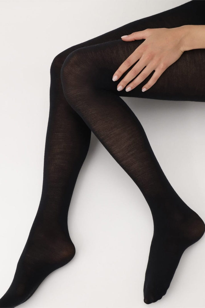 Oroblu - Nives Fine Wool Tights - Black