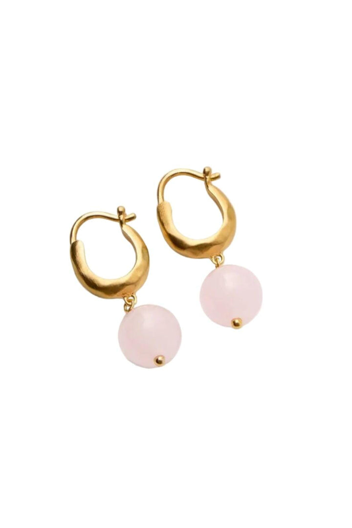 Pernille Corydon Jewellery - Blush Earrings e-526-gp - Gold Plated Recycled Sterling Silver Øreringe 