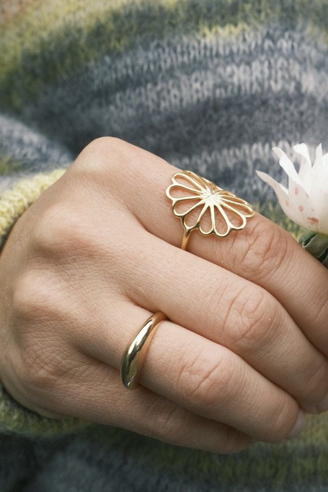 Pernille Corydon Jewellery - Globe Ring - Golden Plated