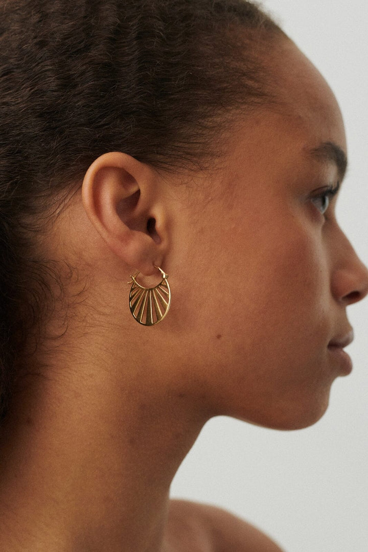 Pernille Corydon Jewellery - Misty Light Earrings - Golden