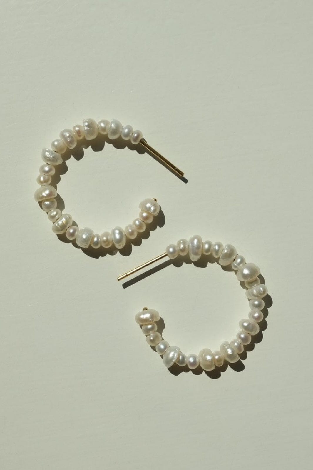 Pernille Corydon Jewellery - Ocean Treasure Hoops Size 16 Mm - Golden Plated