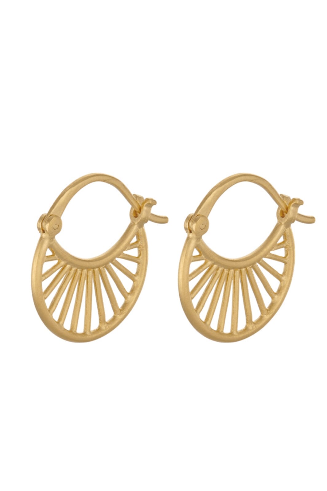 Pernille Corydon Jewellery - Small Daylight Øreringe - Golden Plated