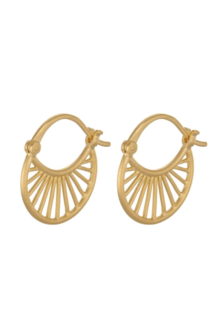 Pernille Corydon Jewellery - Small Daylight Øreringe - Golden Plated