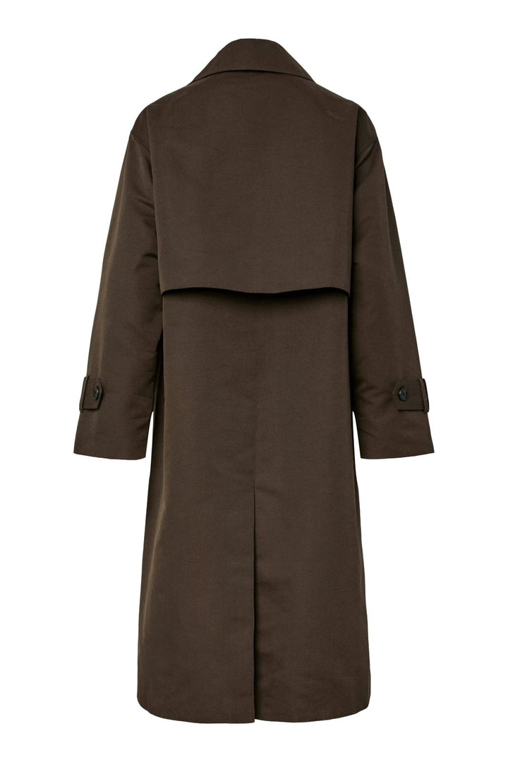 Pieces - Pcagnes Ls Tie Trenchcoat Pp - 4936785 Delicioso Frakker 