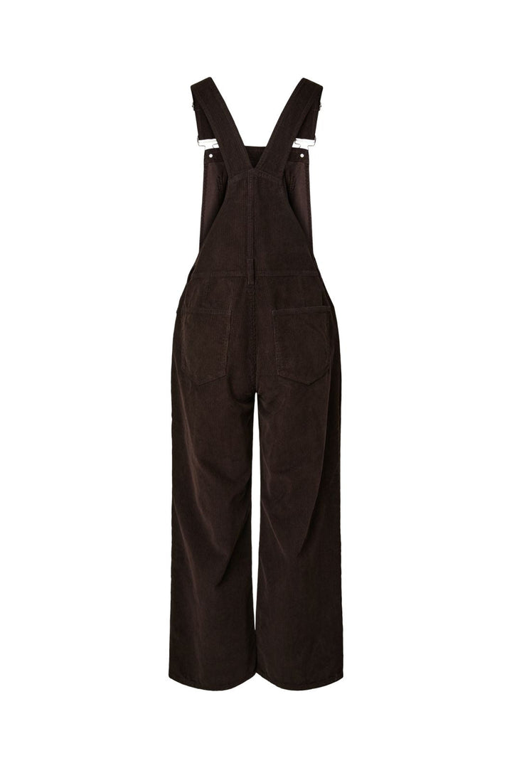 Pieces - Pcaia Corduroy Dungaree - 5191661 Ganache