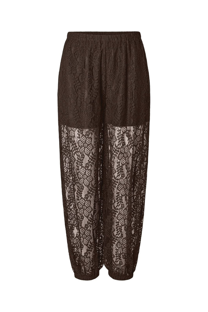 Pieces - Pcaline Balloon Lace Pants - 5117740 Hot Fudge