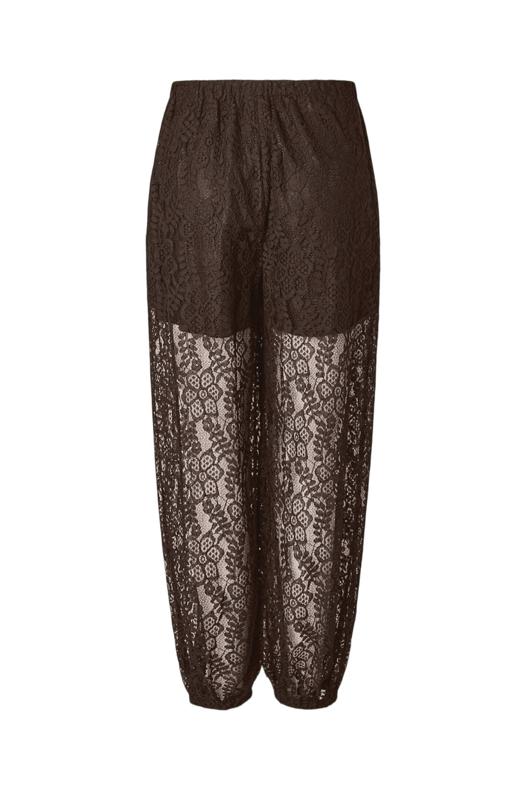 Pieces - Pcaline Balloon Lace Pants - 5117740 Hot Fudge