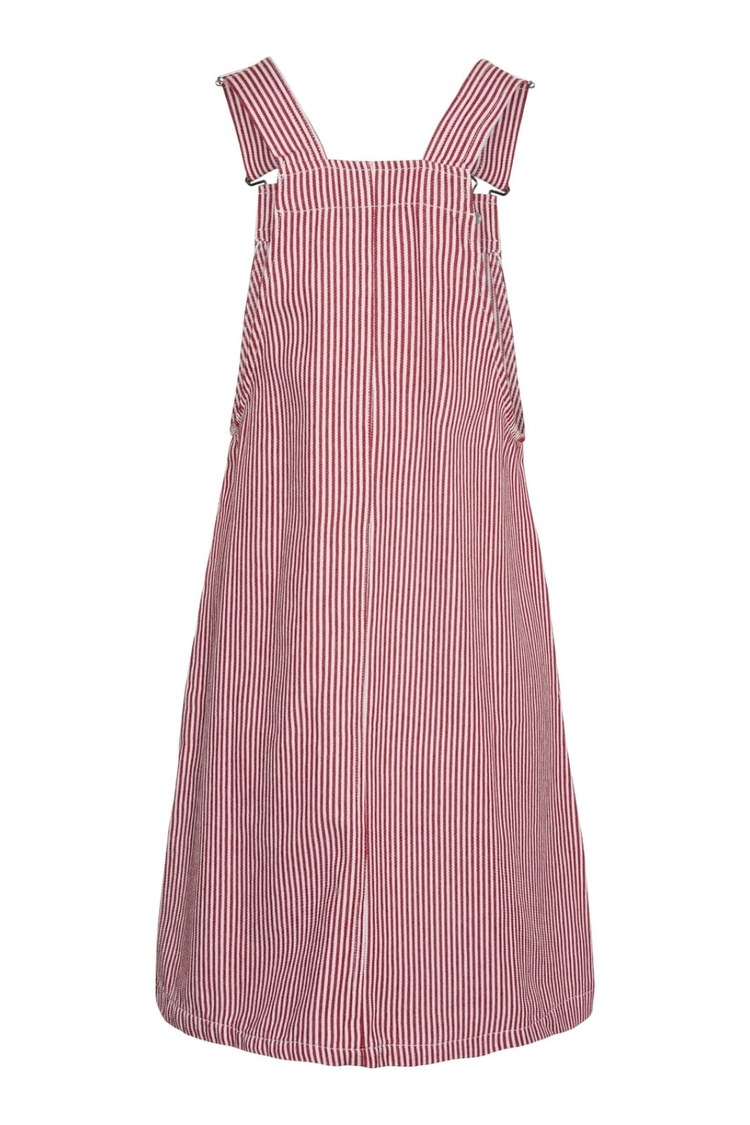 Pieces - Pcallo Dungaree Dress Fsy - 4464992 Salsa Cloud Dancer Stripes