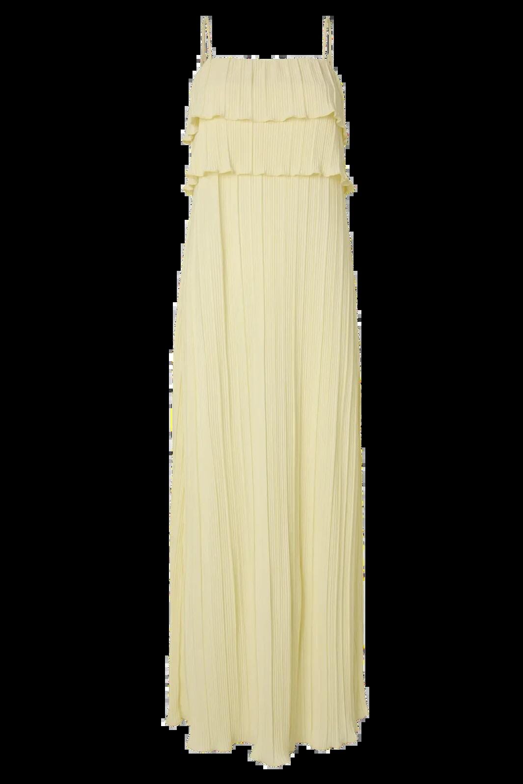 Pieces - Pcamber Sl Ankle Layred Dress Kca - 5048789 French Vanilla Kjoler 