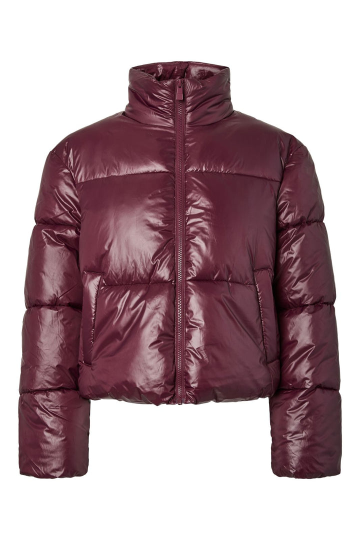 Pieces - Pcamilia Short Puffer Jacket Pwp - 5060535 Winetasting