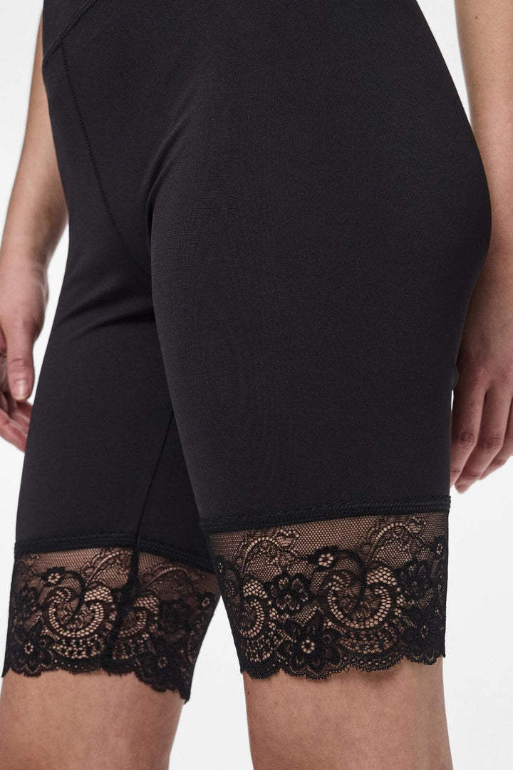 Pieces - Pcamiva Lace Bikeshorts - 4468785 Black