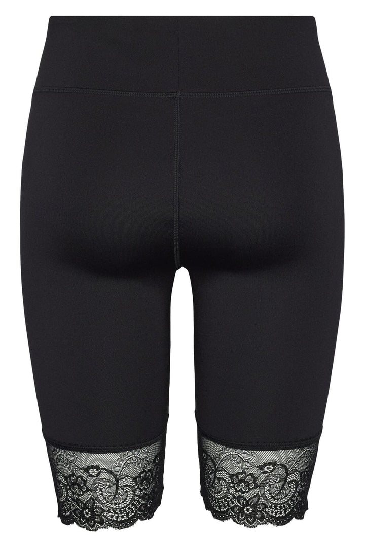 Pieces - Pcamiva Lace Bikeshorts - 4468785 Black