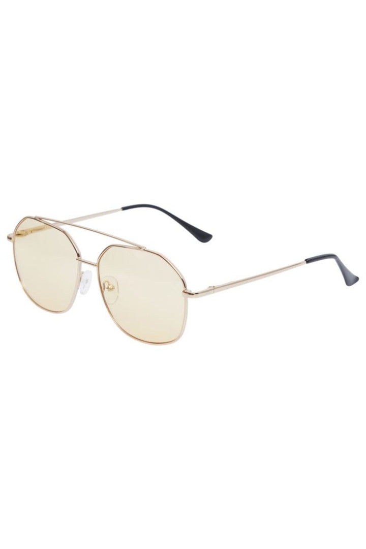 Pieces - Pcandie M Sunglasses - 4399345 Gold Colour Orange Lens