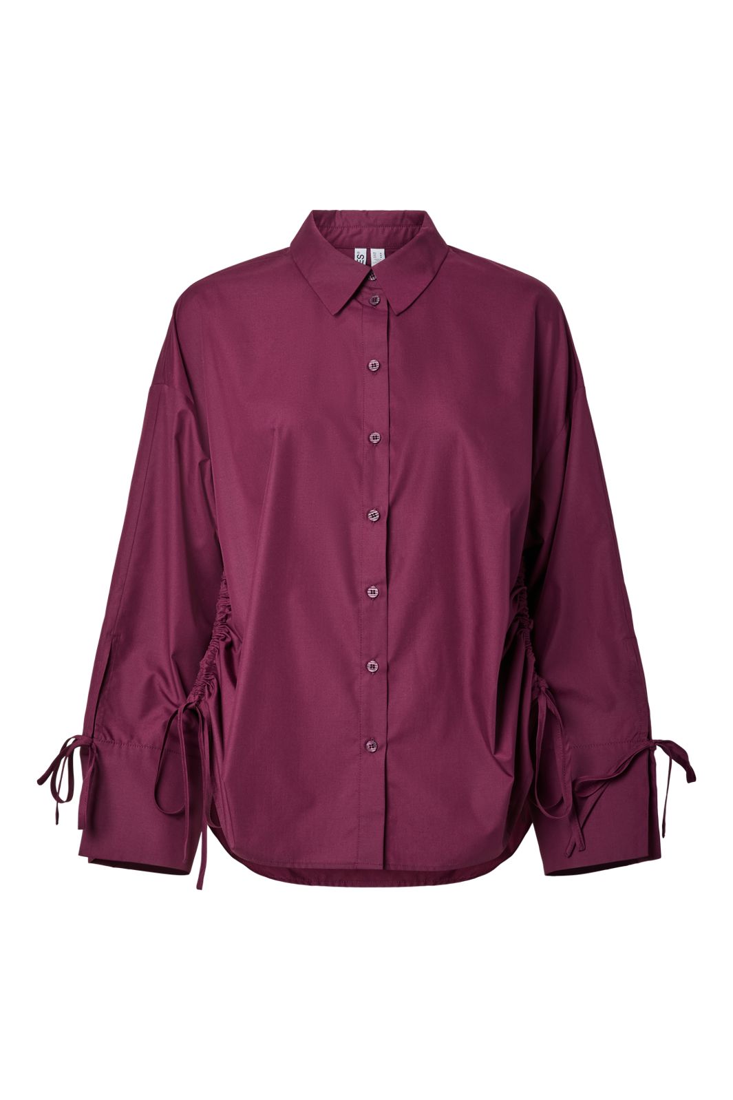 Pieces - Pcanni Ls Loose Shirt Wvk Kca - 5037055 Dark Purple
