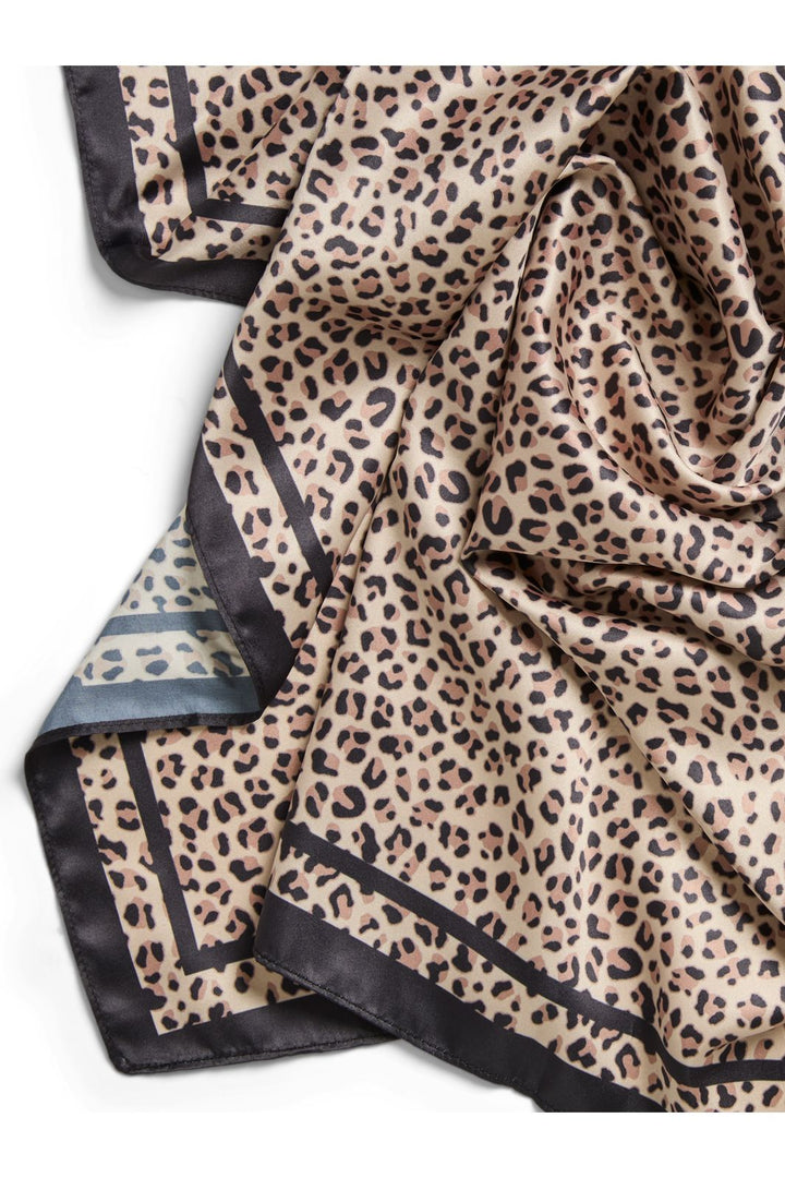 Pieces - Pcbambi Square Scarf - 4947990 Black Leo