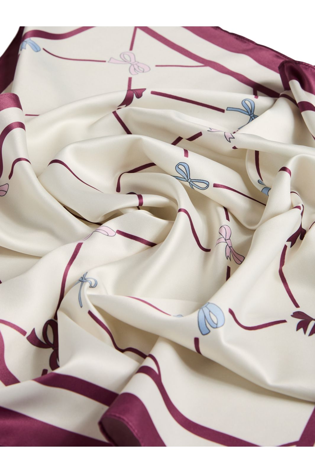 Pieces - Pcbambi Square Scarf - 4947992 Egret Bows