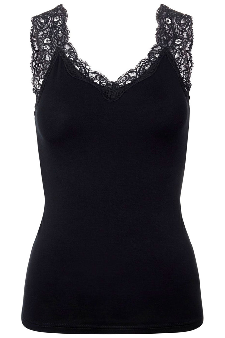 Pieces - PcBarbera Lace Top Noos - Black