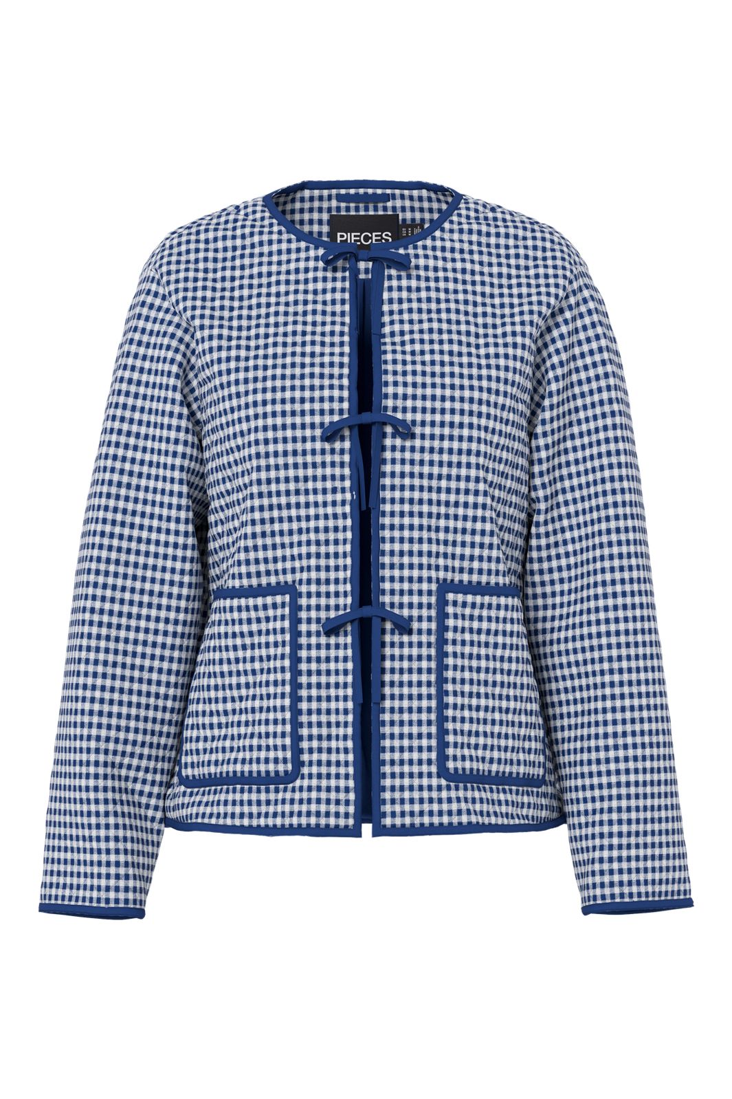 Pieces - Pcbibba Quilt Jacket - 5031875 Navy Peony W. Bows