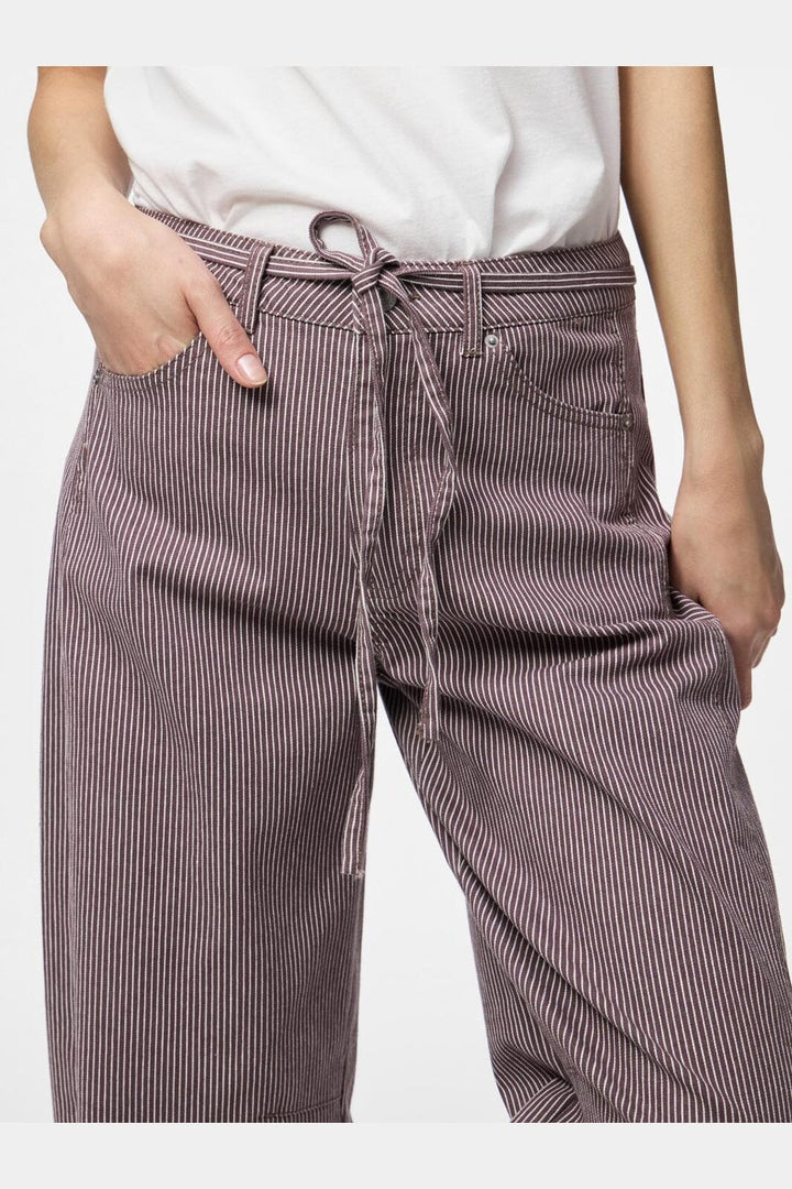 Pieces - Pcbillo Tie Barrel Jeans - 4972415 Sparrow Cloud Dancer