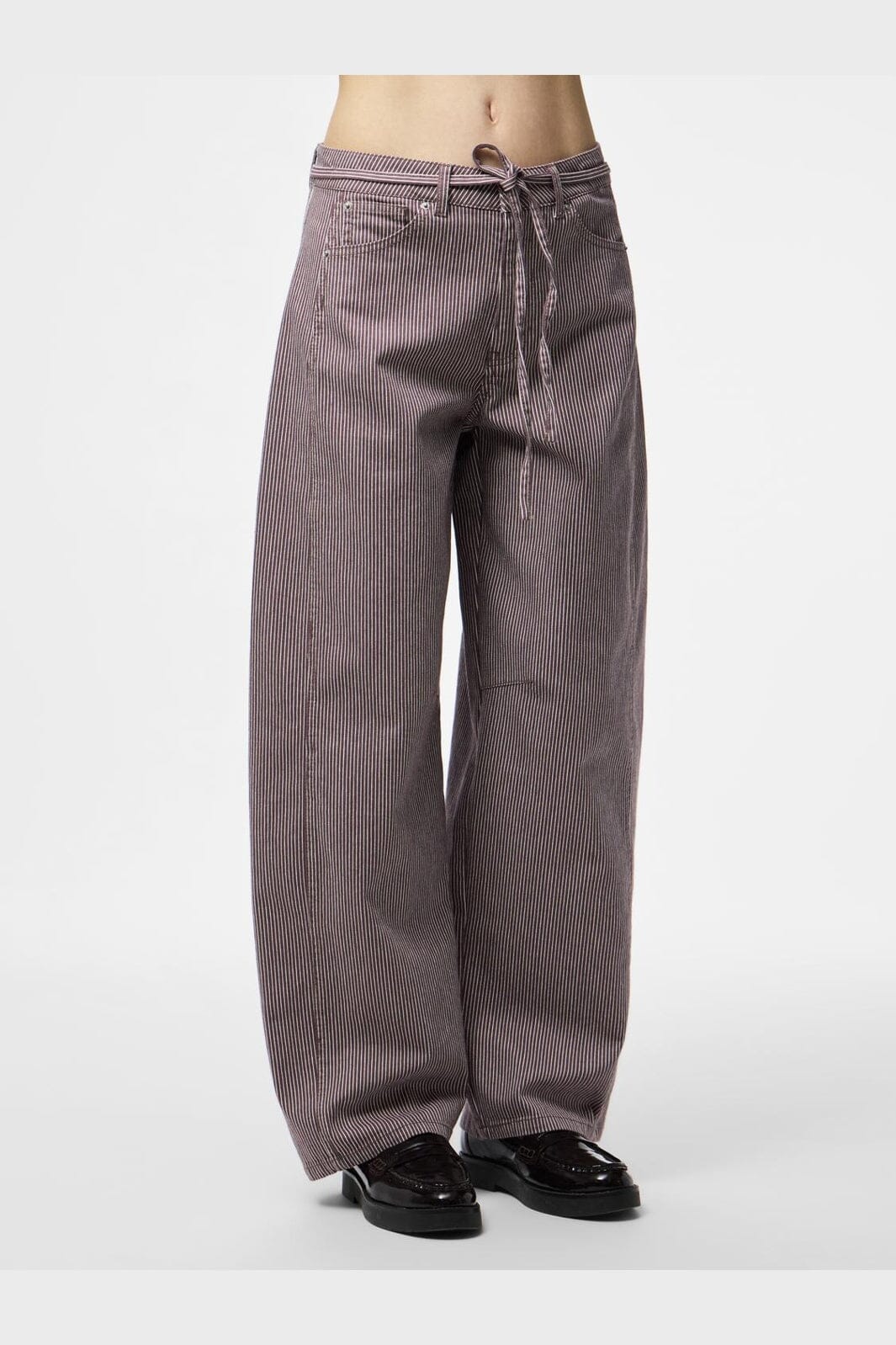 Pieces - Pcbillo Tie Barrel Jeans - 4972415 Sparrow Cloud Dancer