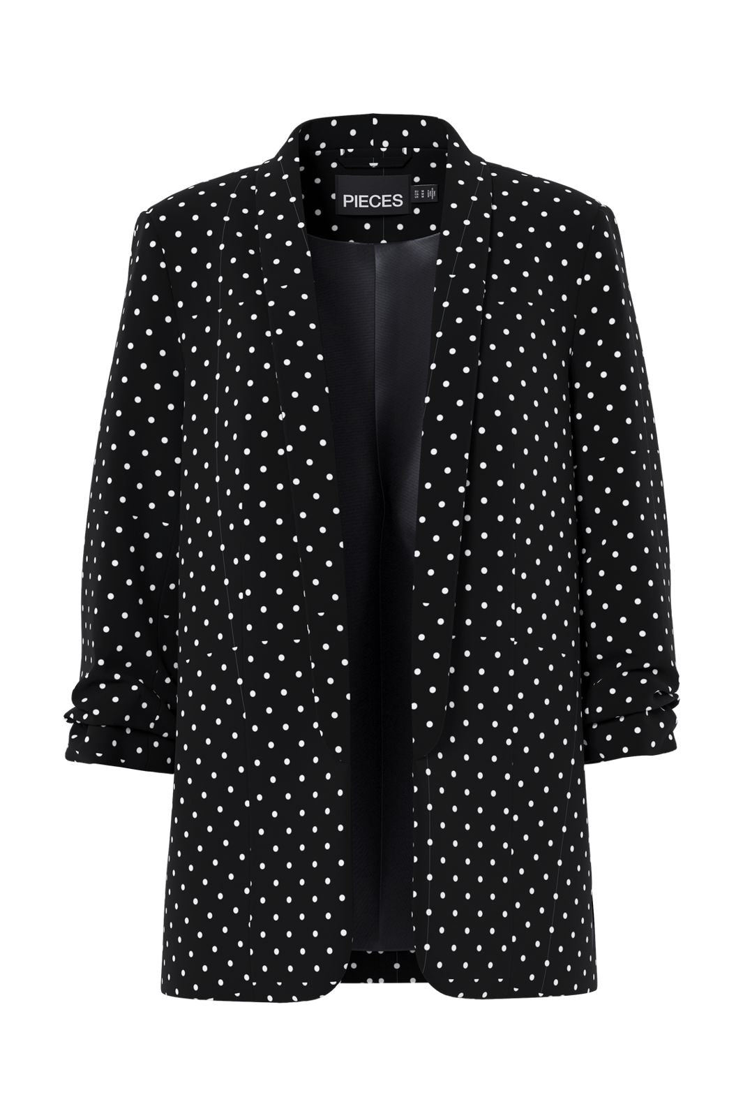 Pieces - Pcbosella 3/4 Printed Blazer - 4881492 Black New Dot