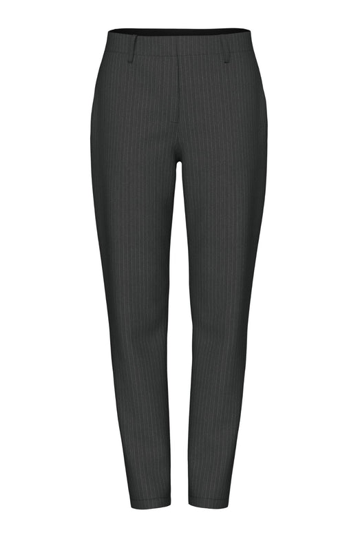 Pieces - Pcbosella Pinstripe Ankle Pant - 4857353 Magnet Pinstripe Bukser 