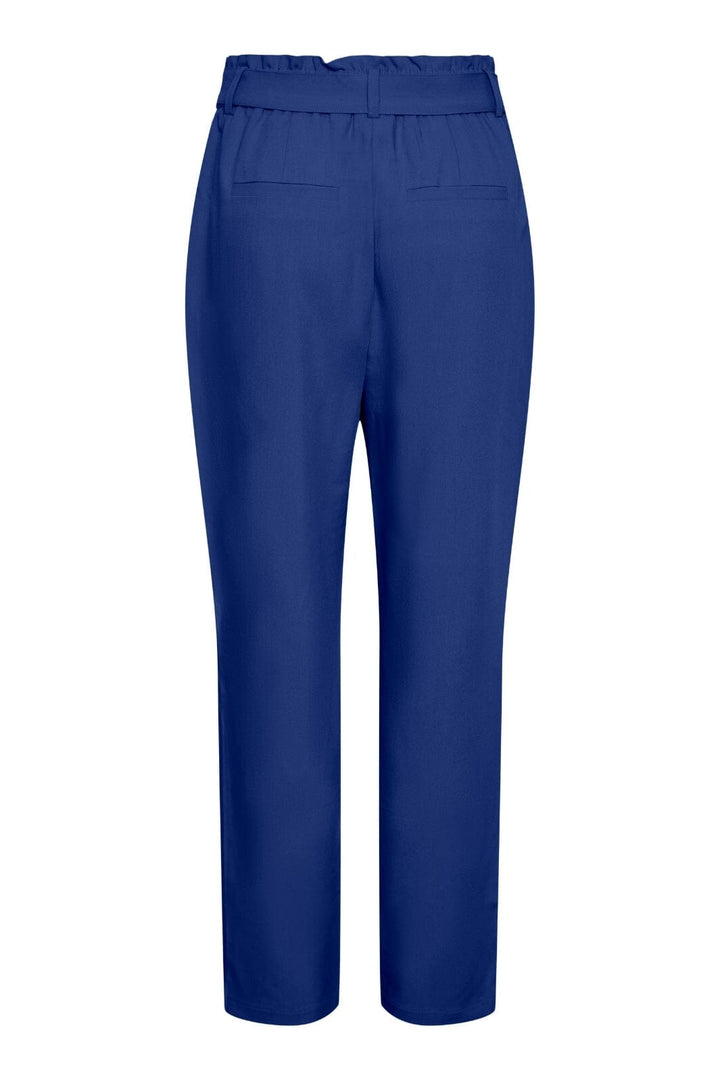 Pieces - Pcboss Paperbag Straight Pants - 4251343 Mazarine Blue
