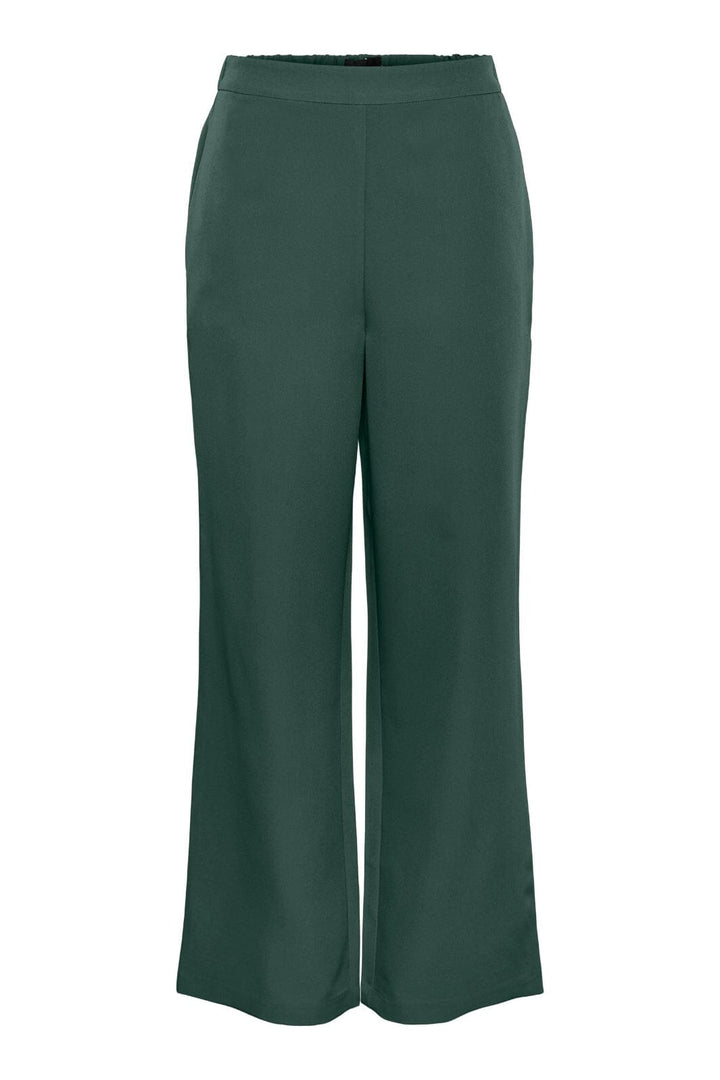 Pieces - Pcbossy Wide Plain Pant - 4266210 Trekking Green