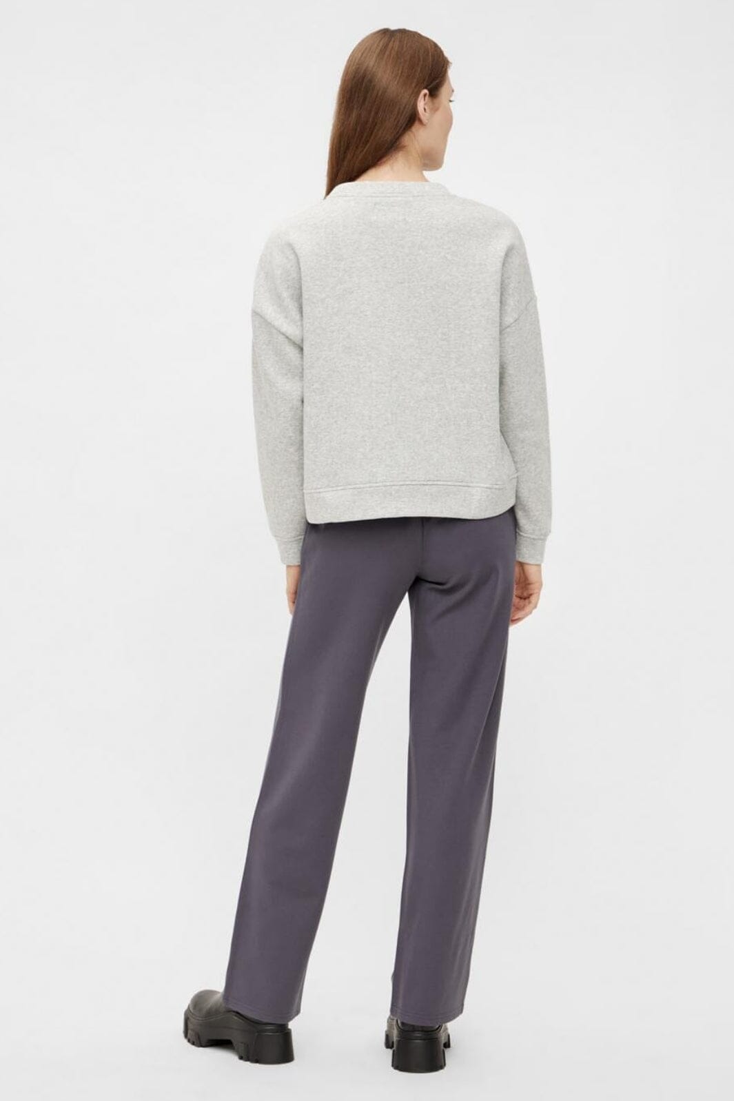 Pieces - Pcchilli Ls Sweat - 3595554 Light Grey Melange