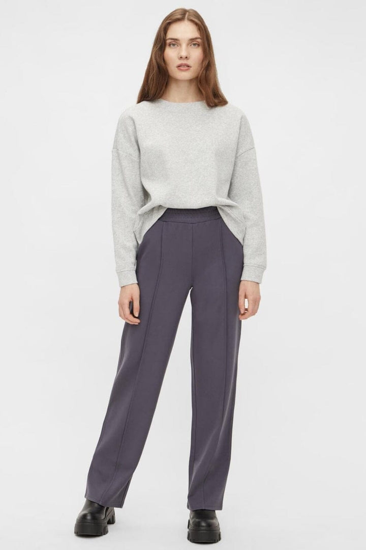 Pieces - Pcchilli Ls Sweat - 3595554 Light Grey Melange
