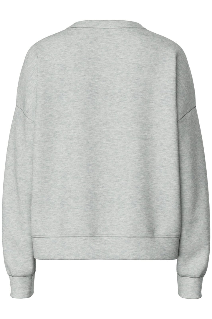 Pieces - Pcchilli Ls Sweat - 3595554 Light Grey Melange
