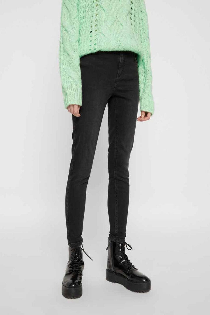 Pieces - PcDelly Skn MW Jeans - Black
