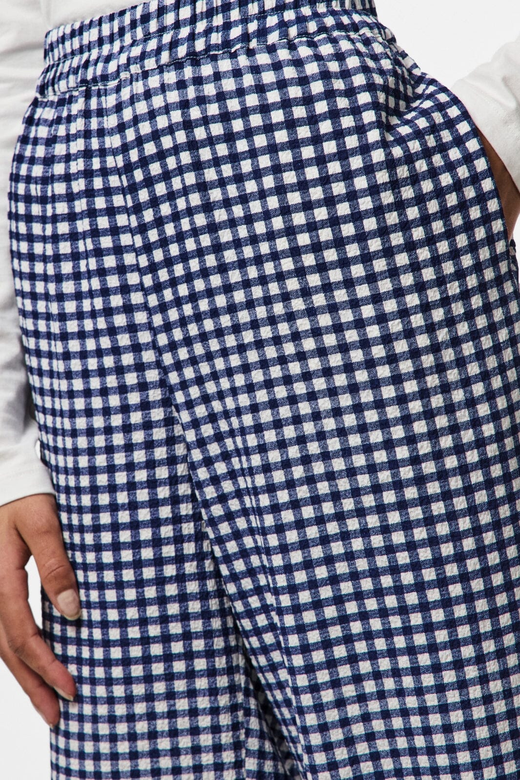 Pieces - Pcdullie Wide Pants Fsy - 4839787 Maritime Blue White