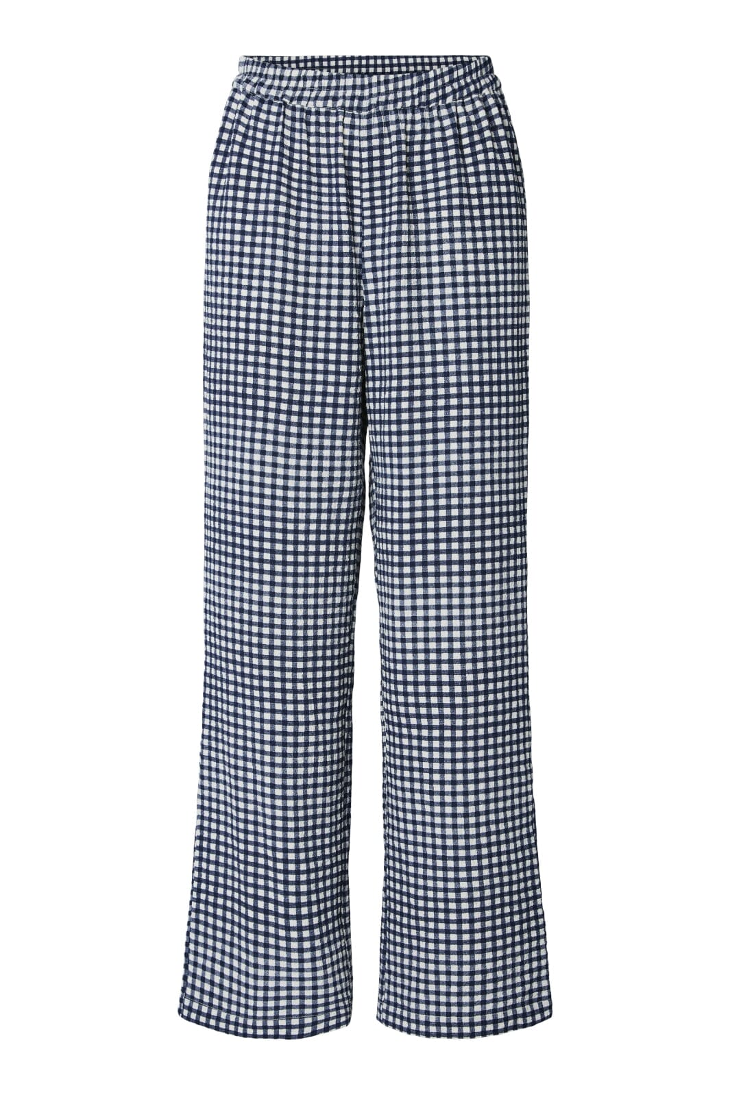 Pieces - Pcdullie Wide Pants Fsy - 4839787 Maritime Blue White