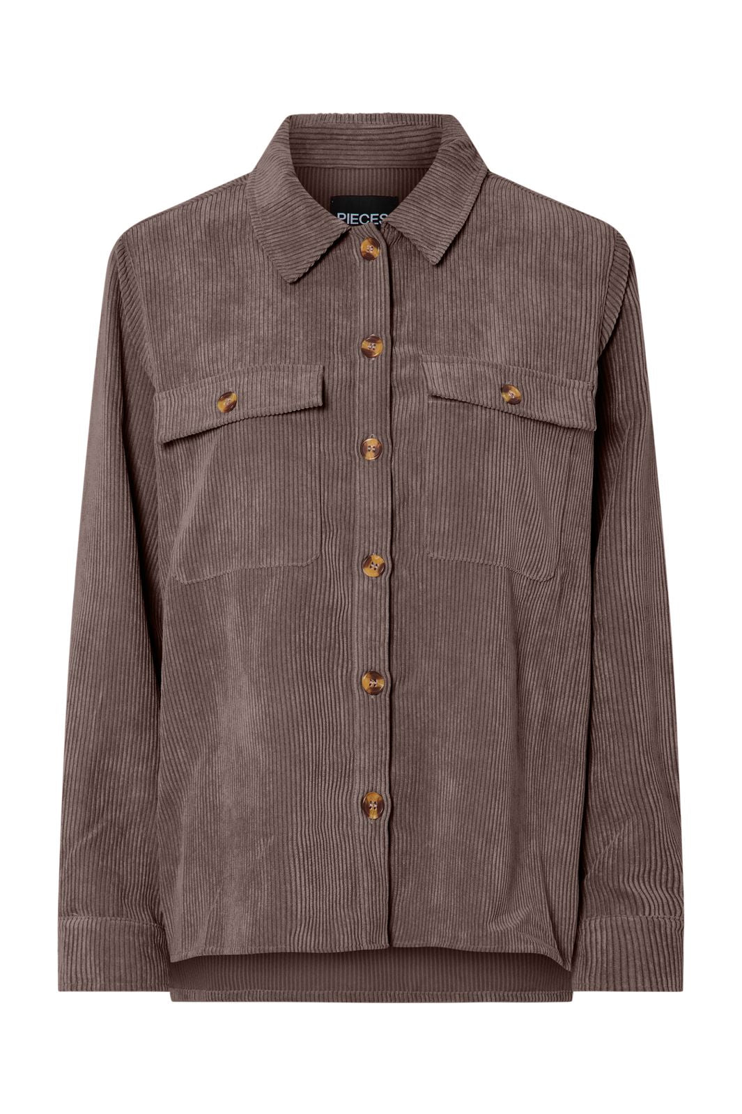 Pieces - Pceffi Ls Shirt - 4993109 Coffee Quartz