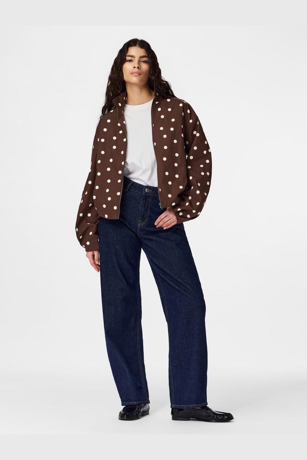 Pieces - Pcelisabeth Bomber Jacket - 5118623 Chicory Coffee Cloud Dancer