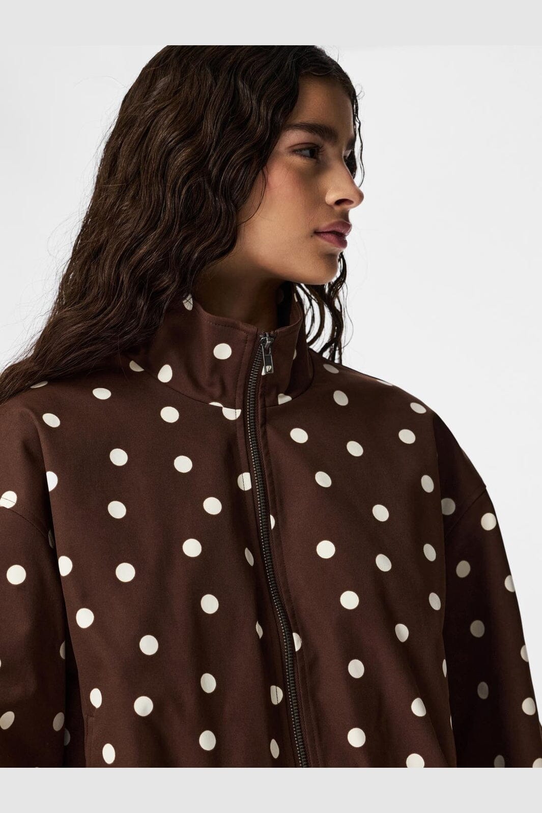 Pieces - Pcelisabeth Bomber Jacket - 5118623 Chicory Coffee Cloud Dancer