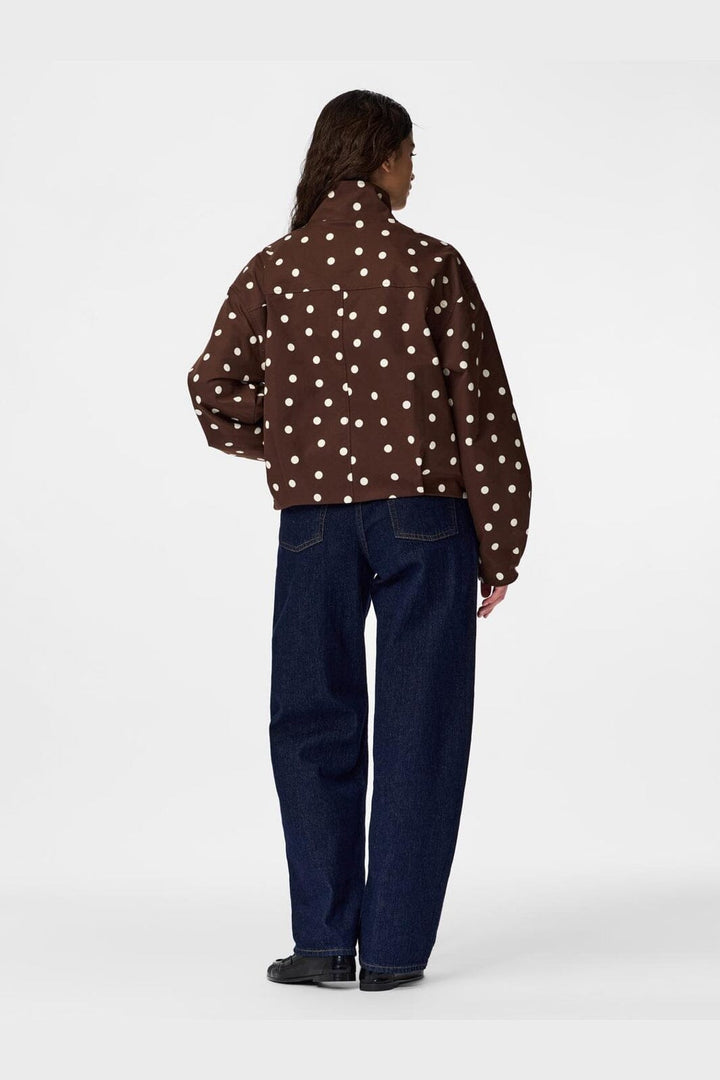 Pieces - Pcelisabeth Bomber Jacket - 5118623 Chicory Coffee Cloud Dancer