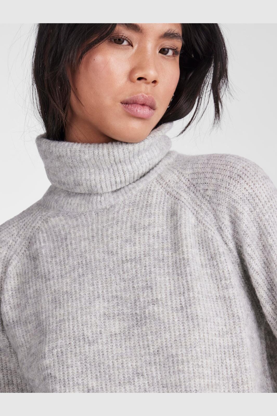 Pieces - Pcellen Ls Long Knit - 3717164 Light Grey Melange