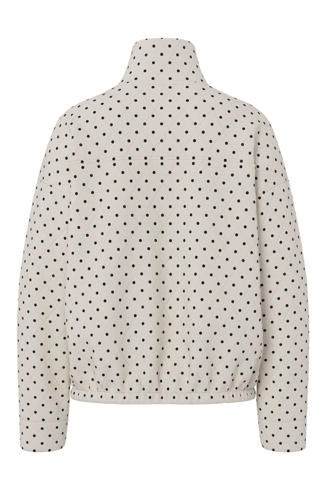 Pieces - Pcfamilla Quilted Bomber Jacket - 5080984 Cloud Dancer Dots