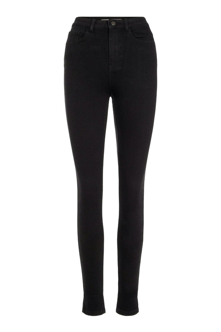 Pieces - PcHighFive Flex Black Skinny Jeans - Black